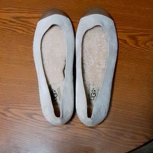 Uggs flat with wool in bottom.